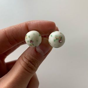 Betsey Johnson floral stud earrings
